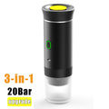 3-in-1 Wireless Electric Portable Capsule Coffee Machine for Car&Home Camping Coffee Maker Capsule Powder Travel Espresso Maker